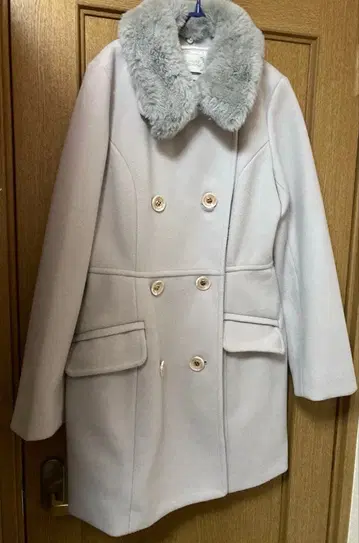 미셸 마카롱 코트 블루 그레이