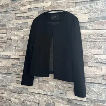 그린 레이블 릴랙싱 노카라 자켓 블랙