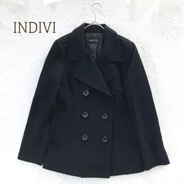 인디비 피 코트 양모 캐시미어 혼방 P 코트 M 일본제 테일러드