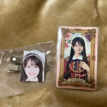 AKB48 이토 모모카 아틀레 앞머리 클립 특전 카드 2개 세트