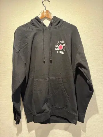 ANTI SOCIAL SOCIAL CLUB 블랙 후드티 L 사이즈
