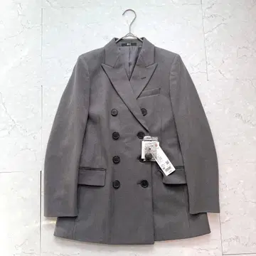 새상품 UNIQLO C 더블 테일러드 자켓 XS 그레이 2025년