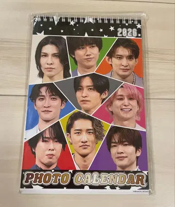 SnowMan 스노우맨 전원 2026 사진 달력 탁상 타입