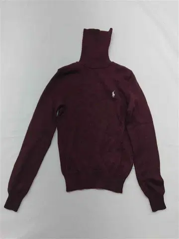 랄프 로렌 터틀넥 스웨터 보르도 계열 여성용 M