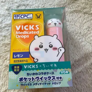 VICKS 메디케이티드 드롭스 6개입 치이카와 (먼작귀) 콜라보