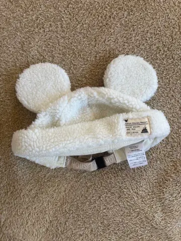 디즈니 팬캡 보아햇 보아캡 모자 화이트 복슬복슬