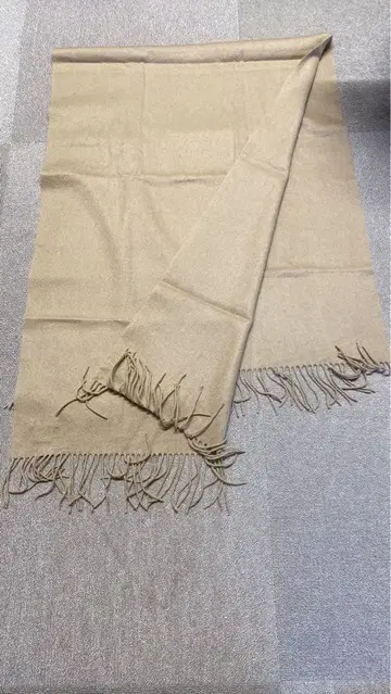 캐시미어 대형 머플러 스톨 베이지