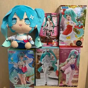 하츠네 미쿠 피규어 봉제 인형 크리스마스 6개 세트