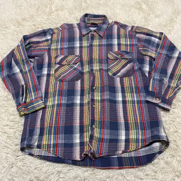 프리컨트리 플란넬 플란넬 셔츠 멀티 컬러 USA제 자켓