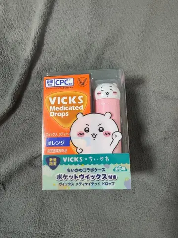 VICKS 메디케이티드 드롭스 6개입 치이카와 (먼작귀) 콜라보