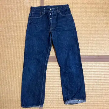 다크 블루 스트레이트 데님 웨어하우스