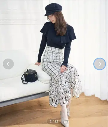 레이스 머메이드 스커트 snidel