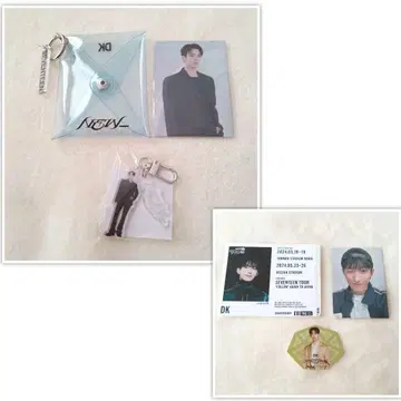 SEVENTEEN NEW_ 도겸 파우치 아크링 키링 트레이딩 카드 스티커