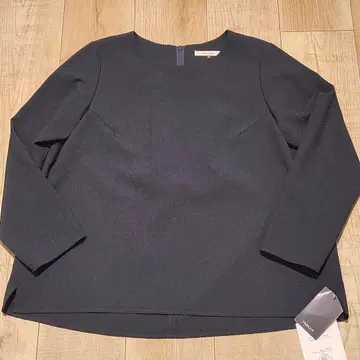 택 포함 새상품 MICA&DEAL 네이비 긴팔 블라우스 38