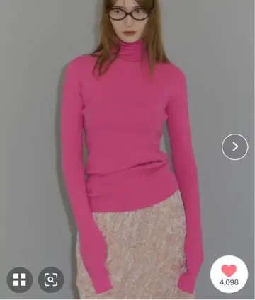 미사용) yae 슈퍼 롱 슬리브 리브 니트