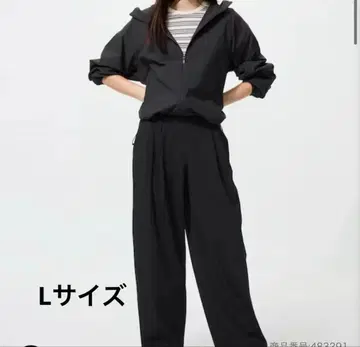 울트라 스트레치 액티브 와이드 팬츠 L 사이즈 블랙