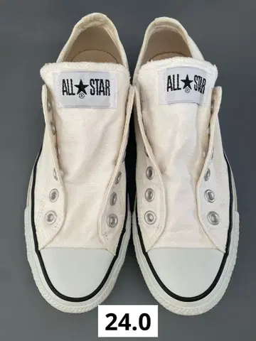 CONVERSE 올스타 화이트 스니커즈 슬립온 1C239