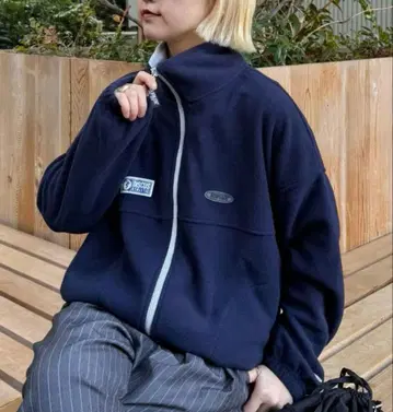 DISCUS 플리스 자켓 지퍼 포함