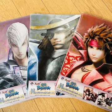 전국 BASARA 클리어 파일 6장 스티커 6장 세트