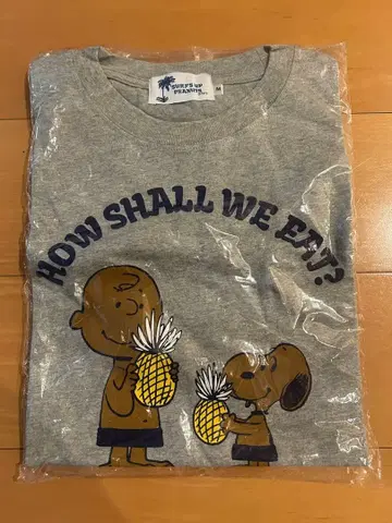 서프스 업 피너츠 그레이 티셔츠 M