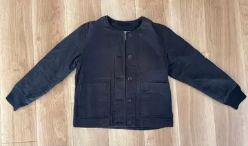 [ MHL. ] 노카라 퀼팅 자켓 I 블랙