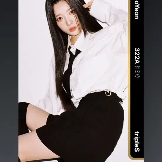 TRIPLES | 트리플에스 Triples Yu Bin sign polaroid wts sign