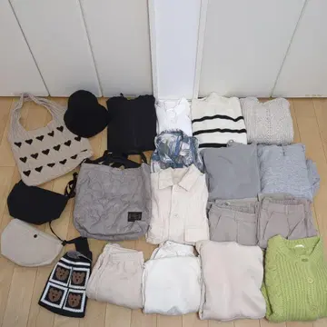 여성용 심플 코디 어패럴 묶음 판매 20점