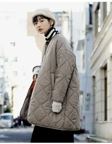 zootie (즈티): 에어리 나일론 퀼팅 코트