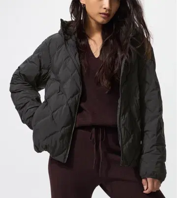 유니클로 퍼프 테크 후드티 L 사이즈