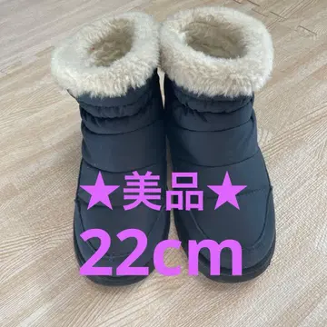 Bearpaw 퍼 포함 네이비 어그 부츠 키즈 여성용 22cm