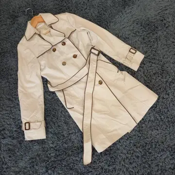 크란 플러스 트렌치코트 라이트 베이지 여성용(38)