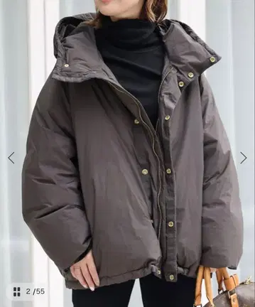 두지엠 클라세 다운 자켓 브라운