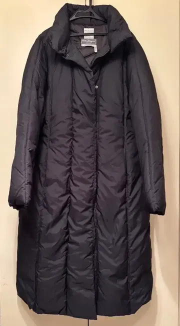 Ferragamo 롱 다운 (더블 척) 블랙 수납 가능 후드 부착