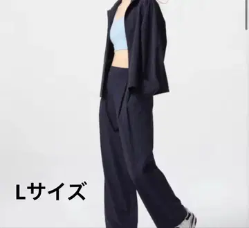 울트라 스트레치 액티브 와이드 팬츠 L 사이즈 네이비