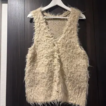 택 포함 새상품 복슬복슬 니트 베스트 F 사이즈