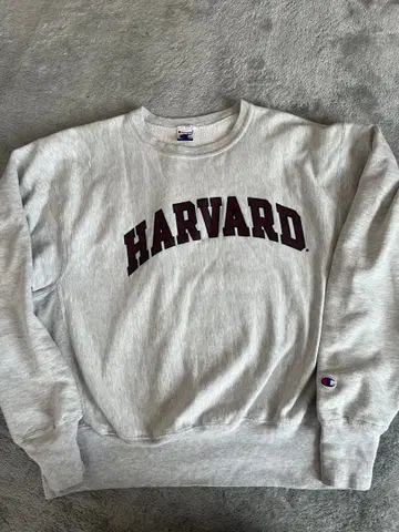 [챔피온] Harvard 자수 파랑 택 리버스 위브 멕시코제 M