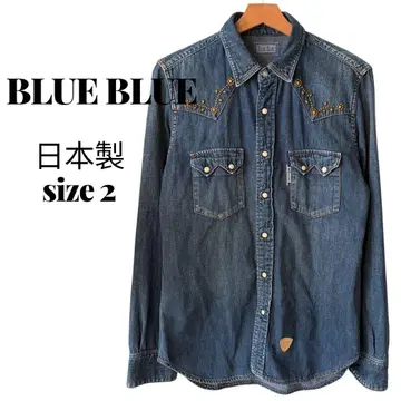 BLUE BLUE 블루블루 HTC 콜라보 데님 웨스턴 셔츠 2