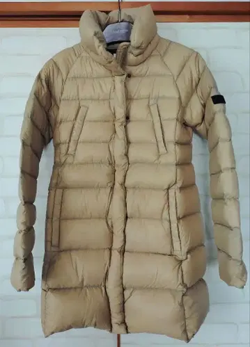 AIGLE 베이지 롱 다운 자켓