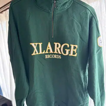 XLARGE 그린 하프 지퍼 맨투맨