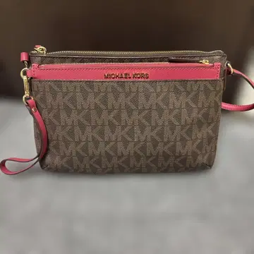 하자품! MICHAEL KORS 숄더백 브라운/핑크