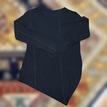 Y's 블랙 비대칭 긴팔 상의