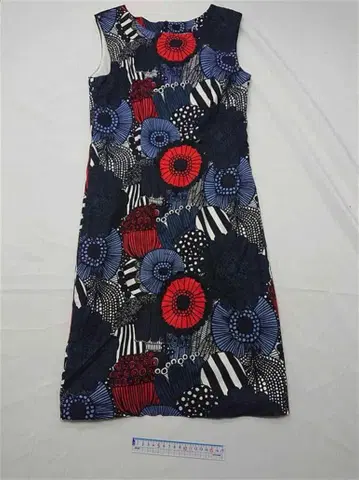 마리메꼬 Marimekko 슬리브리스 원피스 34 꽃무늬 여성용