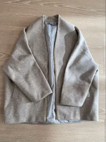 노카라 자켓 베이지