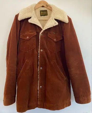 Wrangler 코듀로이 보아 런치 코트 자켓 M 브라운