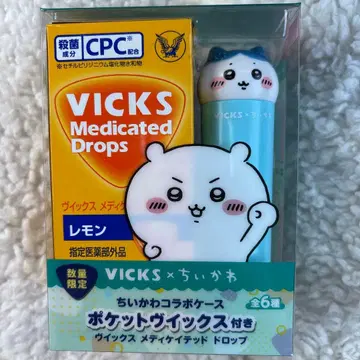 빅스 VICKS 메디케이티드 드롭스 수량 한정 하치와레 콜라보