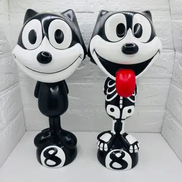 [ 레어 ] FELIX THE CAT 필릭스 더 캣 피규어 2체