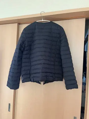 블랙 퀼팅 다운 자켓