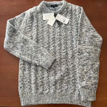 다카시마야 케이블 캐시미어 100% 스웨터 L