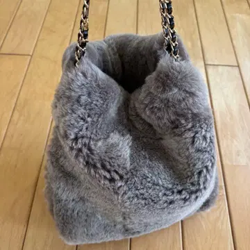 핸드메이드 양가죽 시프스킨 무스탕 보아 체인백