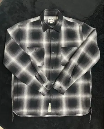 HOUSTON 휴스턴 헤비 온스 옴브레 체크 비에라 셔츠